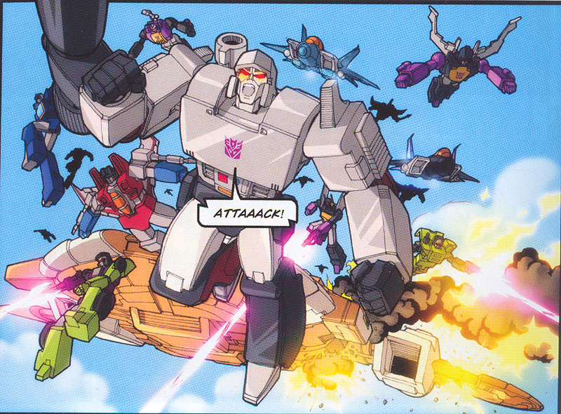 Surprise attack by the Decepticons