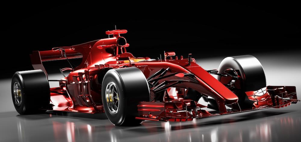 Red Formula 1 car